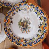 4 earthenware plates by Desvres Geo Martel