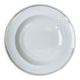 BAVARIA white and gold porcelain deep dish, "Annabell" model -