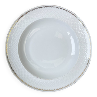 BAVARIA golden white porcelain hollow dish model "Annabell" -