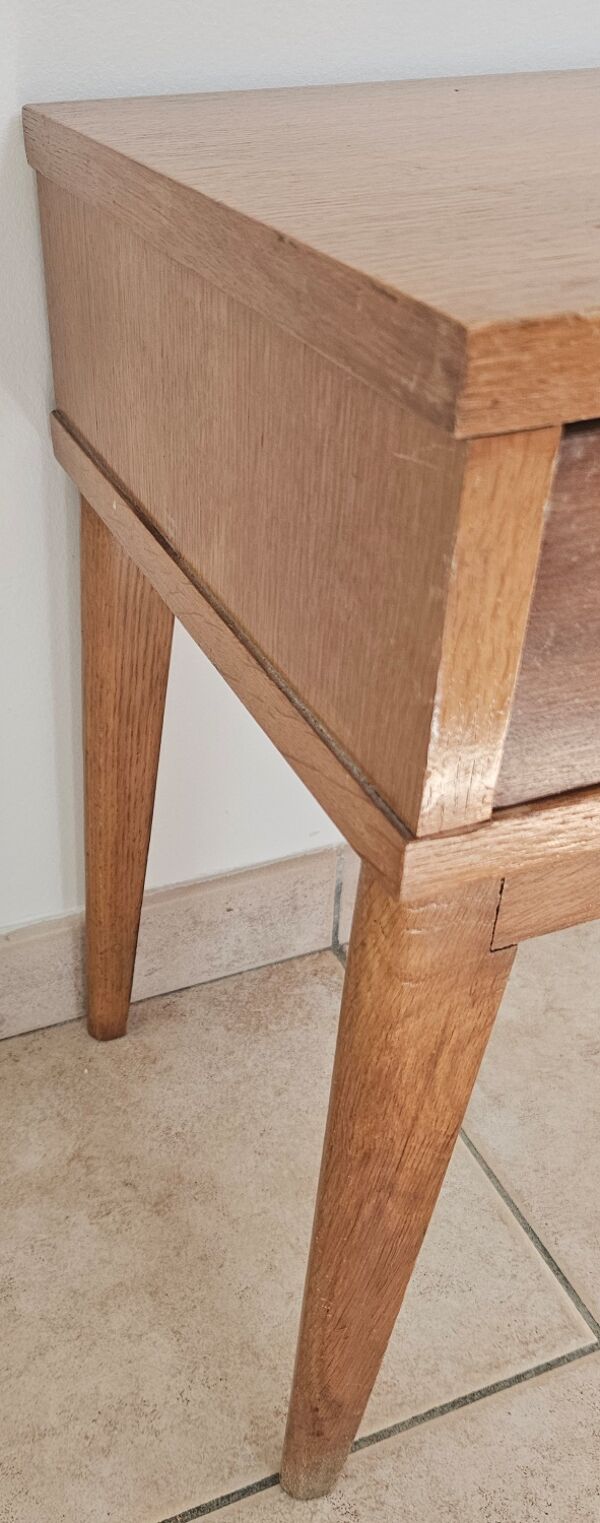 Table de chevet vintage scandinave années 50/60 style rétro