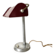 Lampe de bureau art déco en alu et tôle