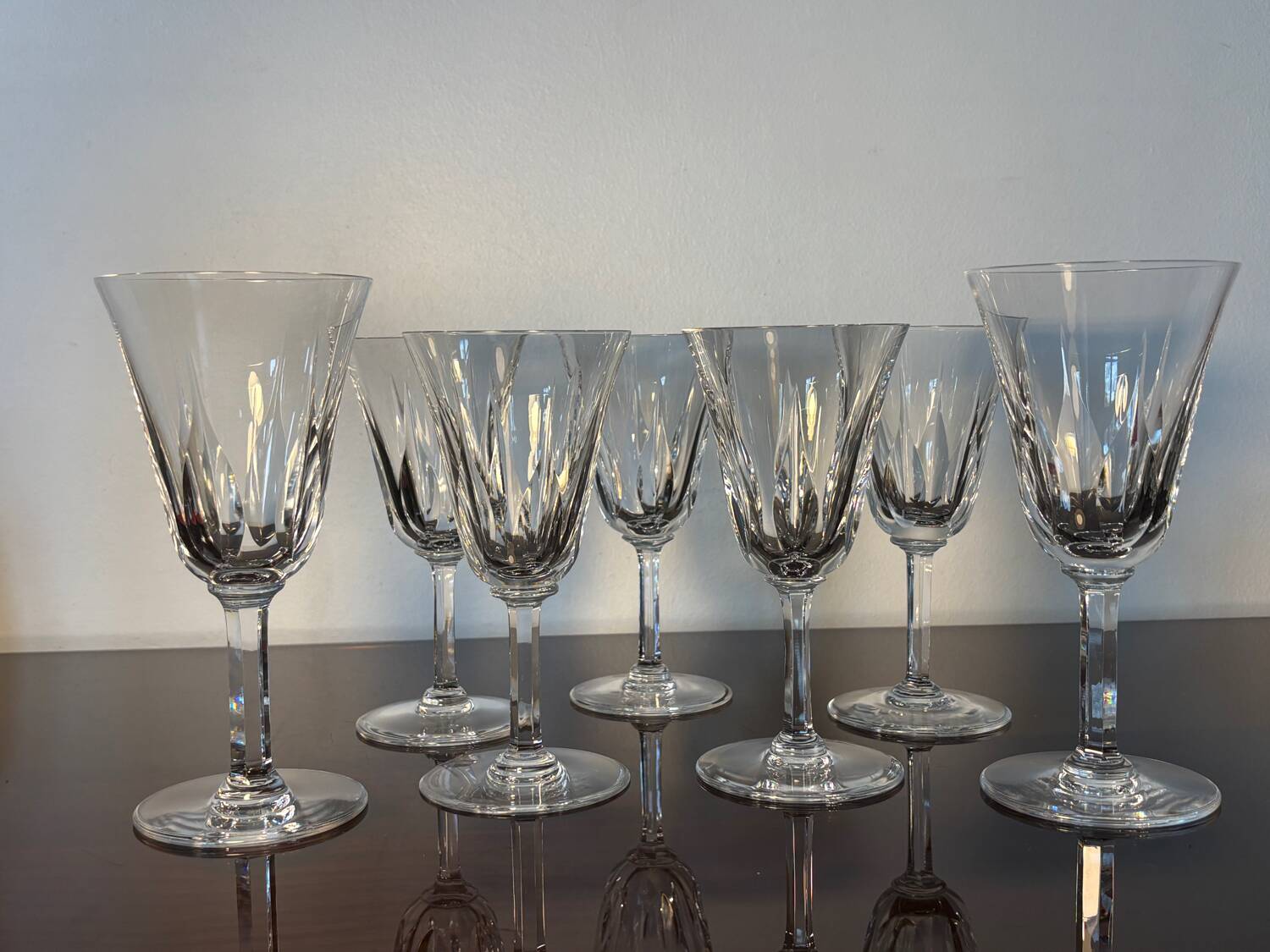 7 wine glasses Cerdagne Saint Louis