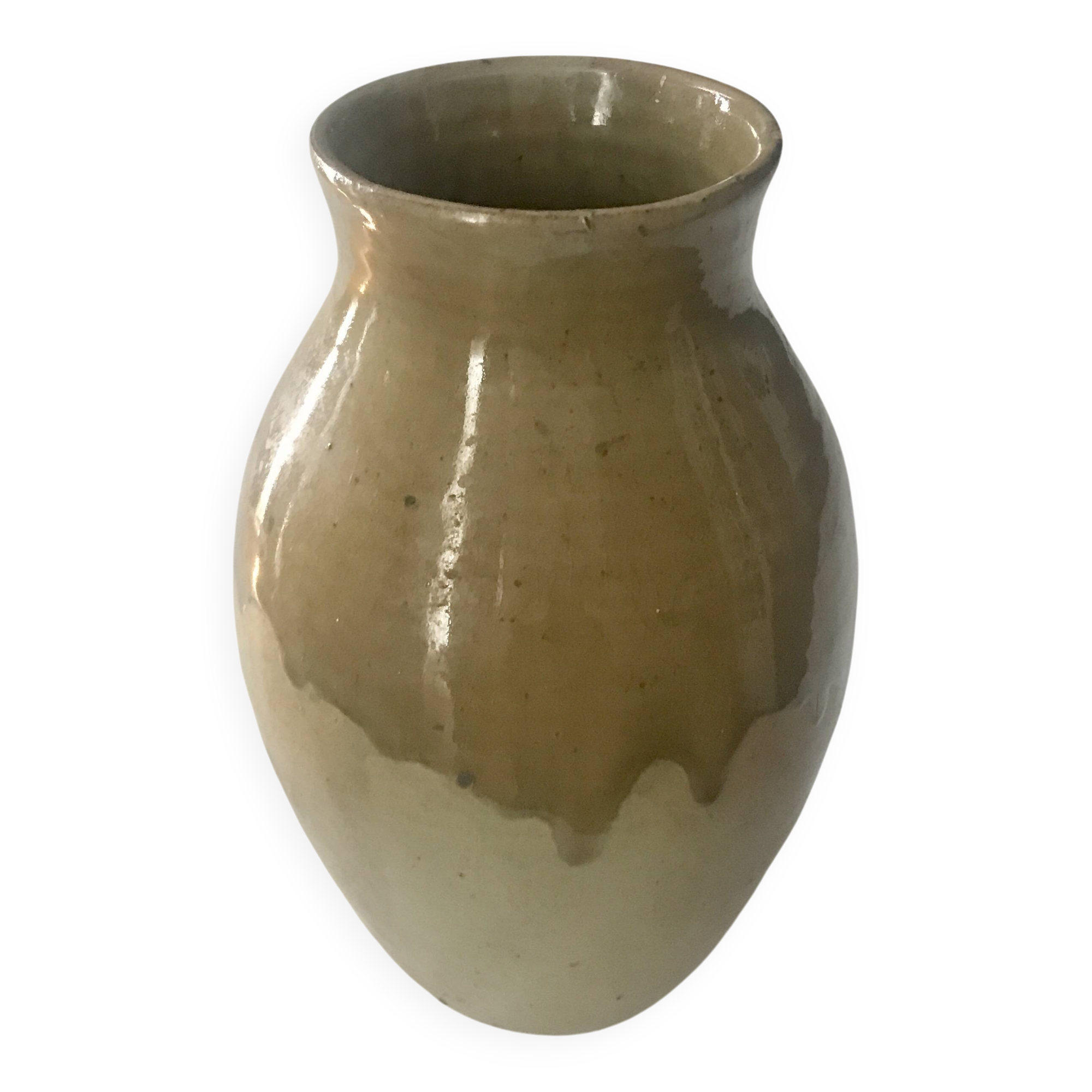 Ancient glazed terracotta vase