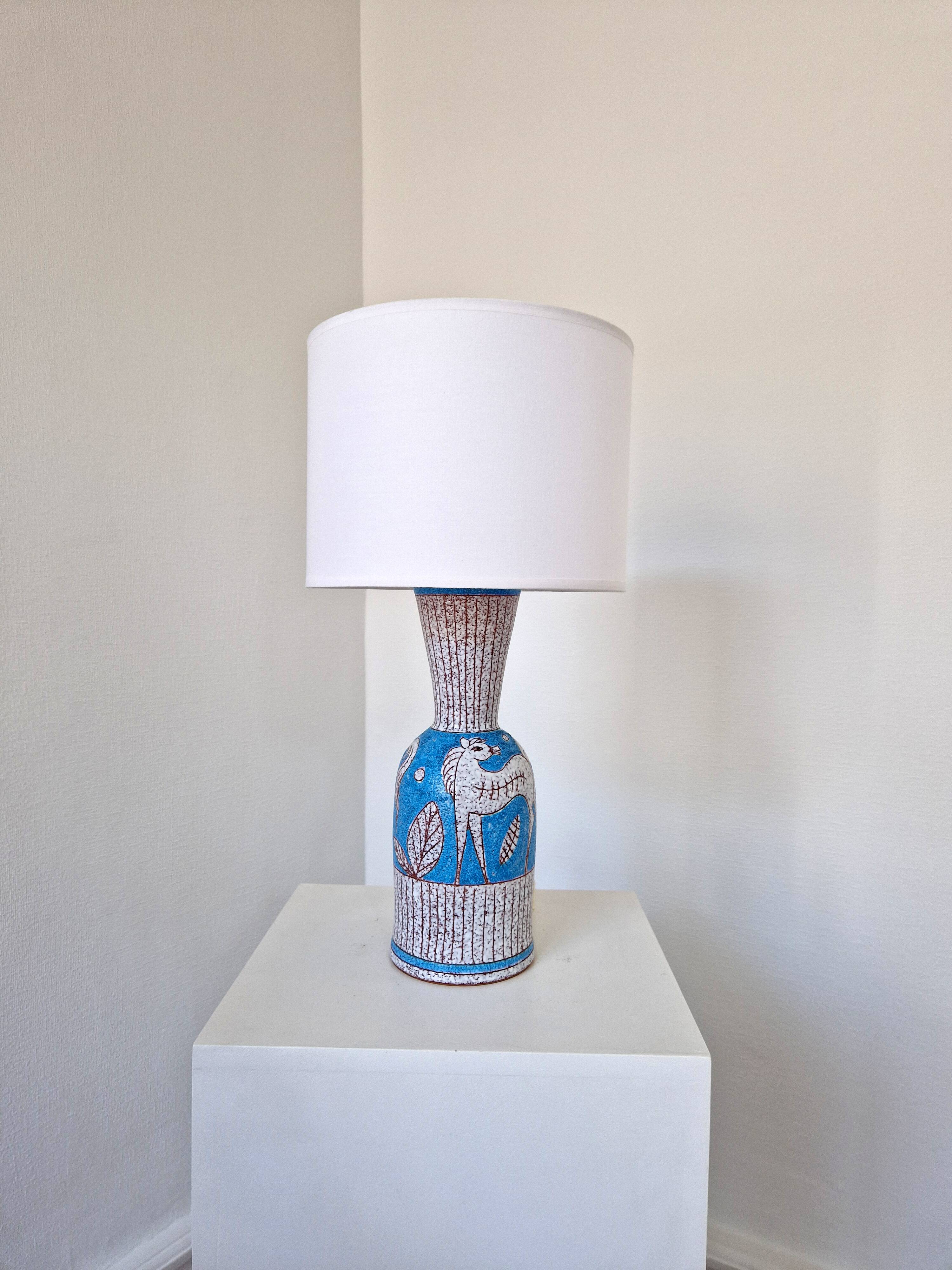 Ceramic lamp Fratelli Fanciullacci 1960