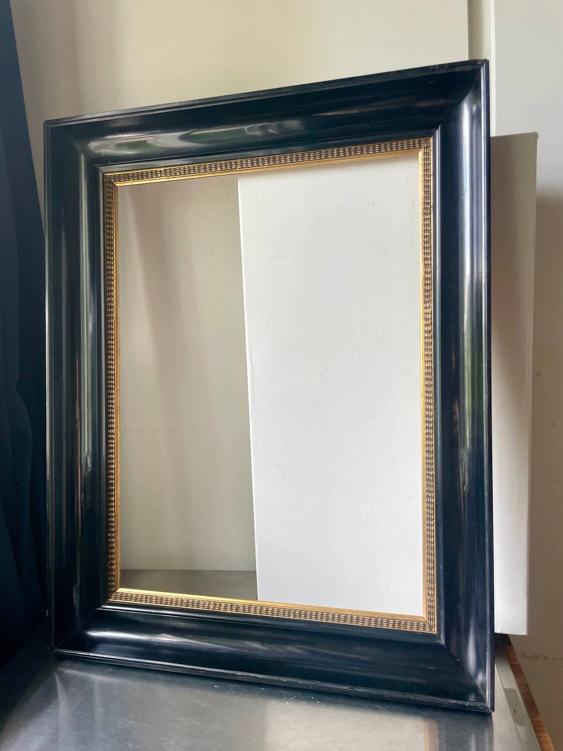 Antique Wooden Frame Black & Gold  62 cm x 49 cm