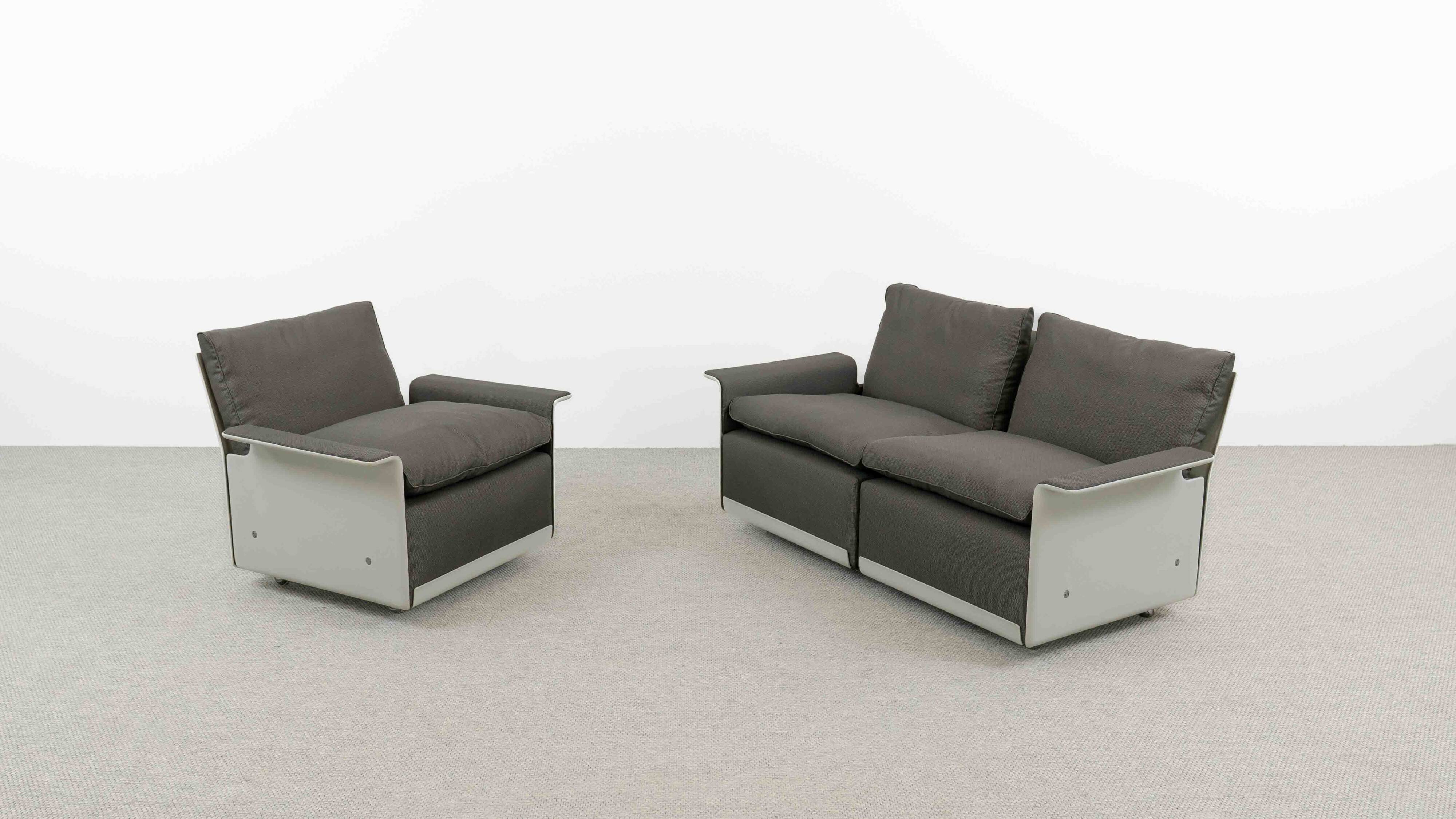 Vitsoe seatgroup by dieter rams, model 620, easychair+sofa