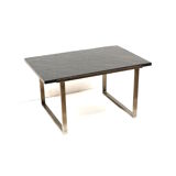 Vintage heavy slate coffee table made in the 1970s