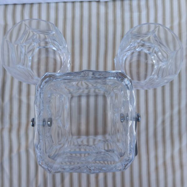 Seau à glace et 2 verres whisky vintage en cristal de Sèvres