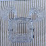 Ice bucket and 2 vintage whisky glasses in Sèvres crystal