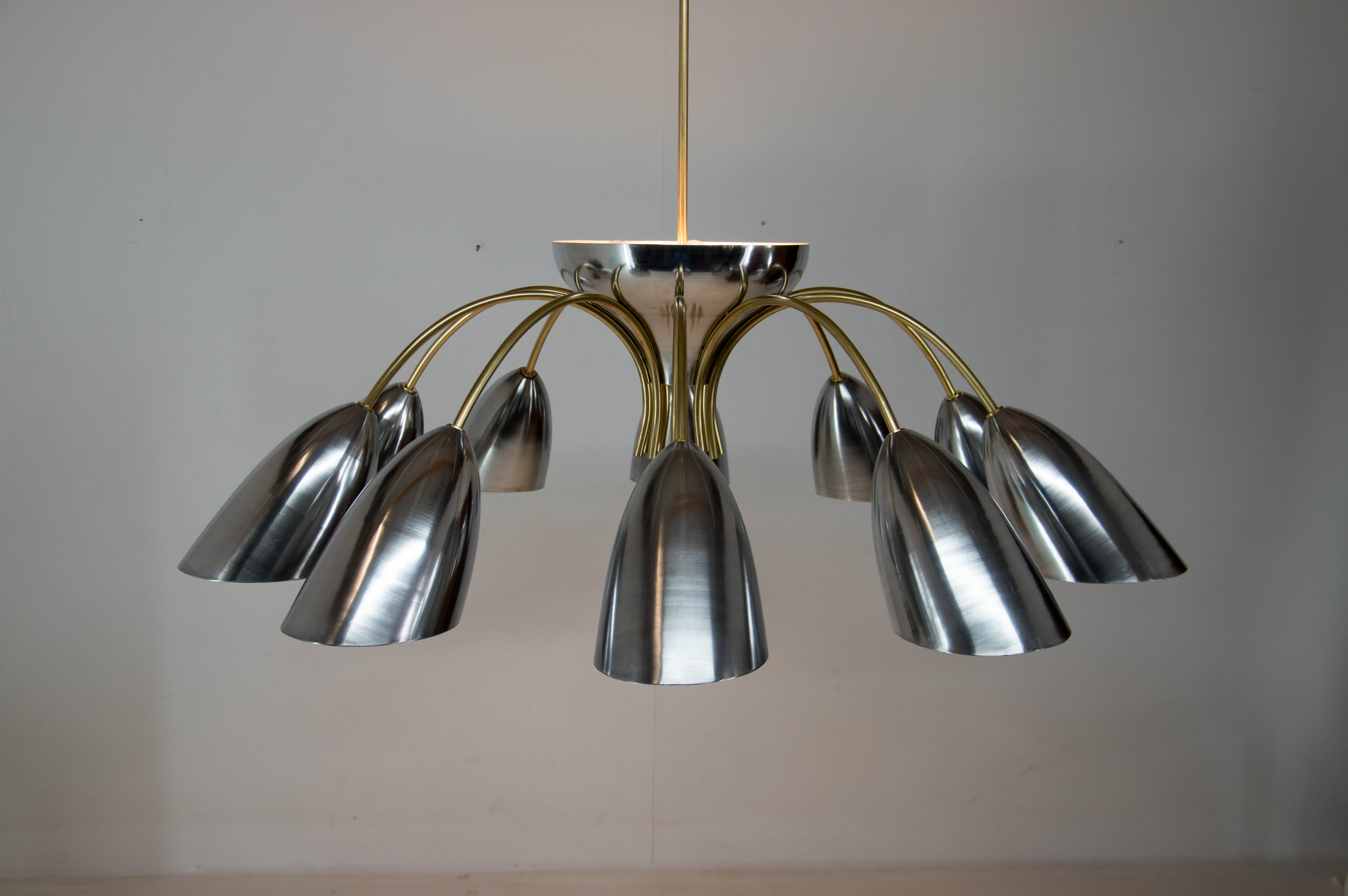Huge space age chandelier, 1960