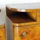 Art Deco Bedside Tables In Wood, Czechoslovakia 1940s