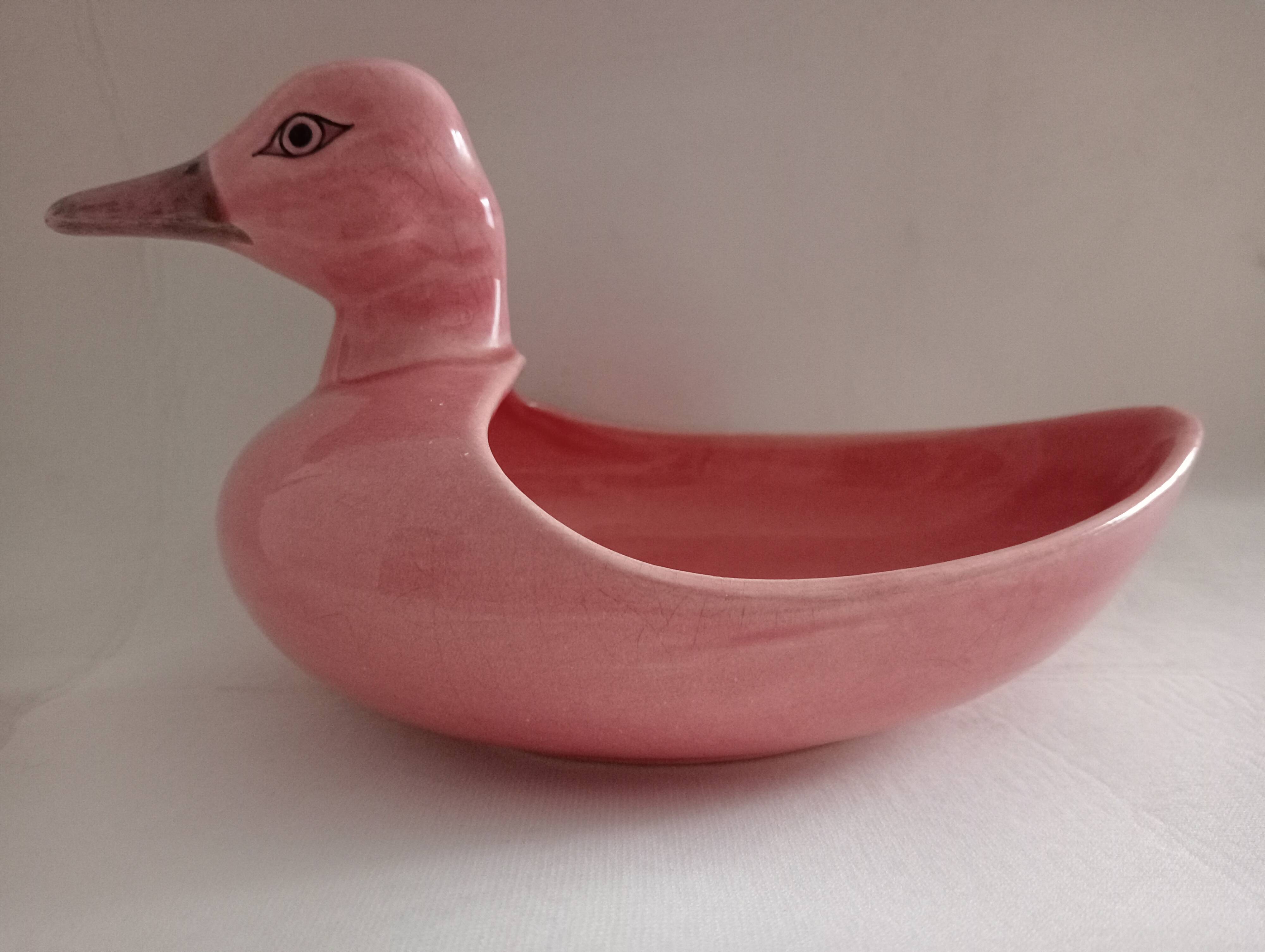 Charolles earthenware duck bowl