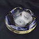 Glass pate trinket bowl
