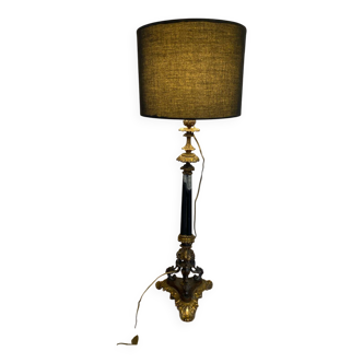 Napoleon III era candle holder lamp