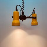 Yellow three-bulb hanging lamp, Mand Eurolux, 1970