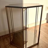 Brass and smoked glass console from the 70s