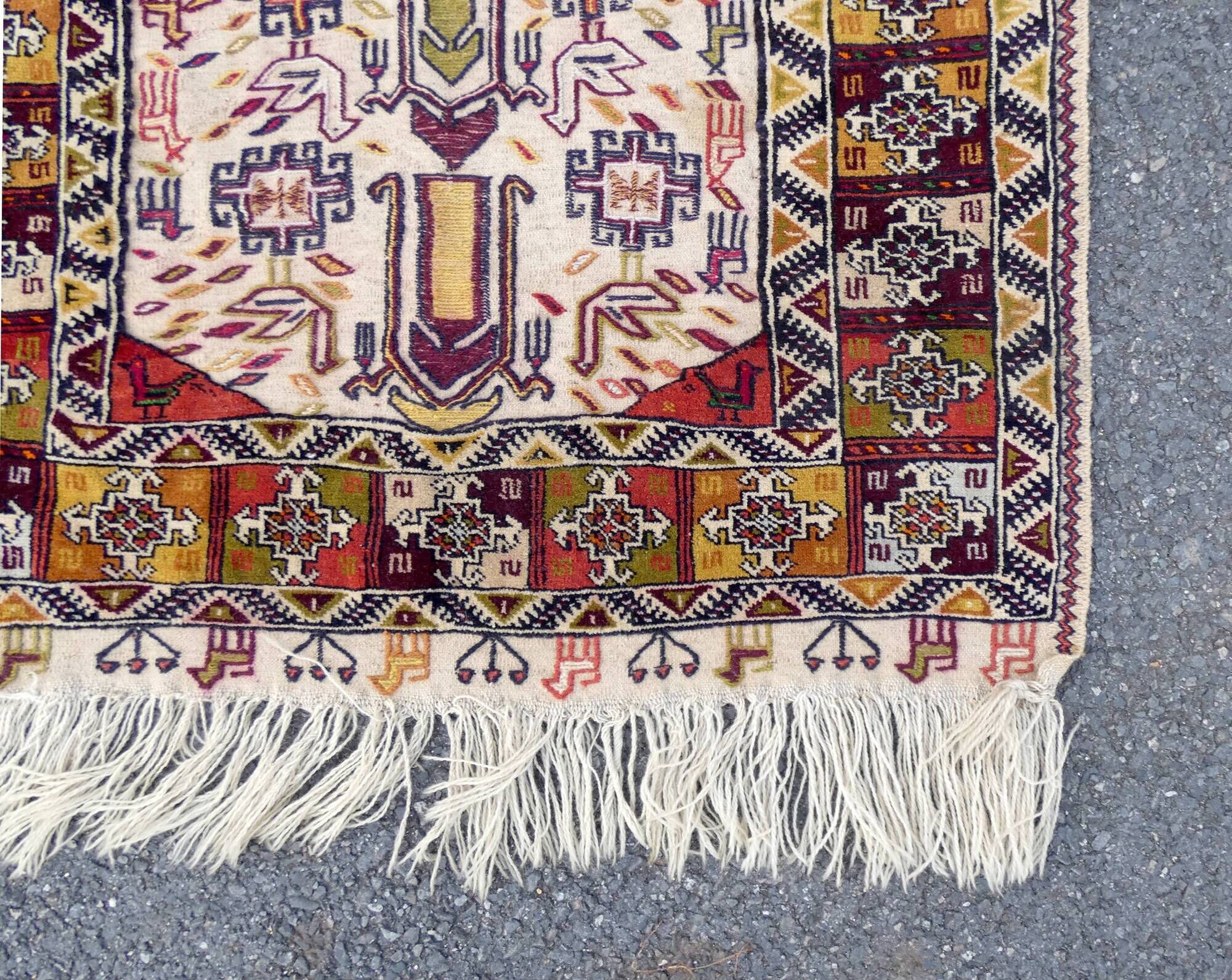 ancien tapis persan syrien 165x99cm