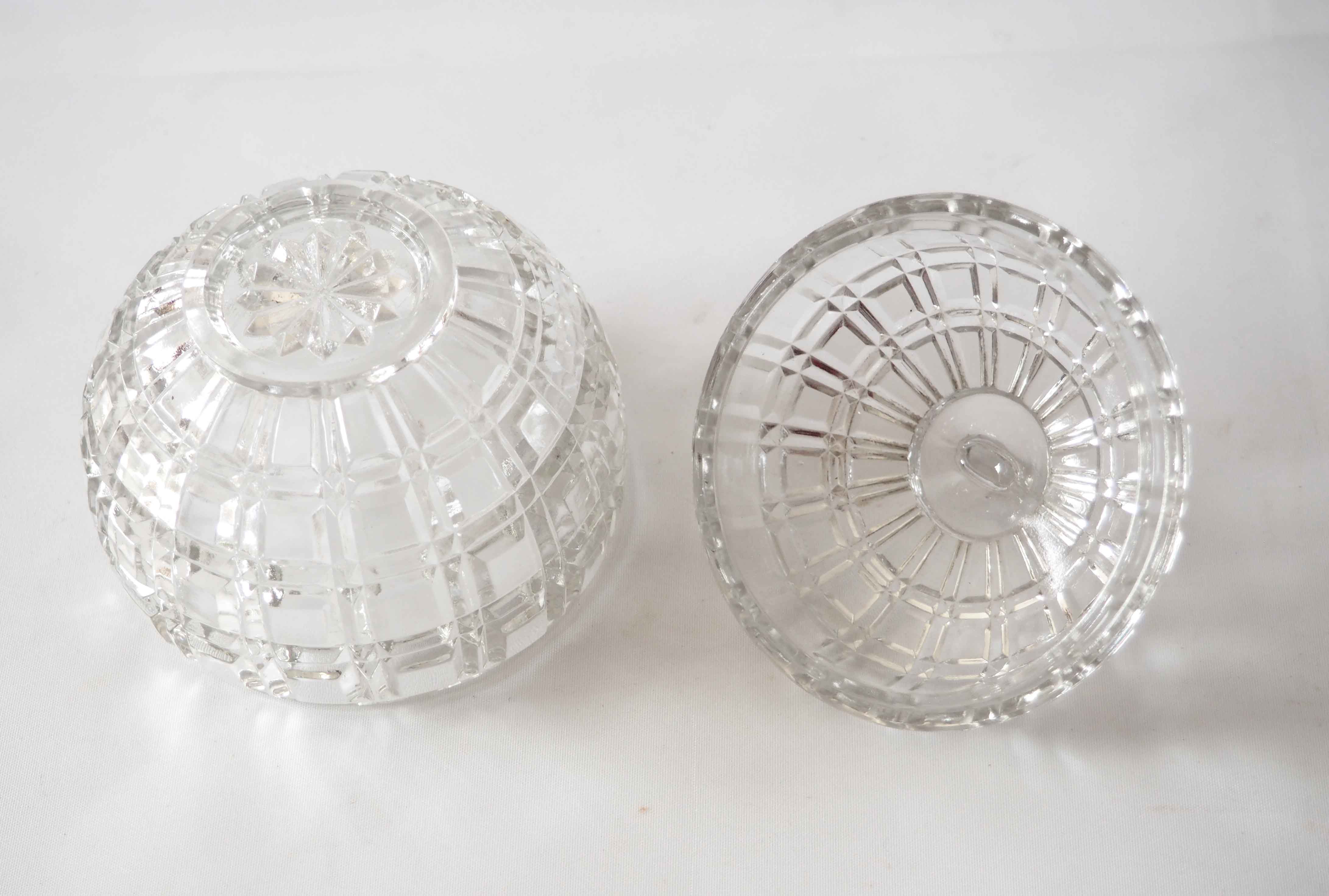 Cut glass bonbonnière