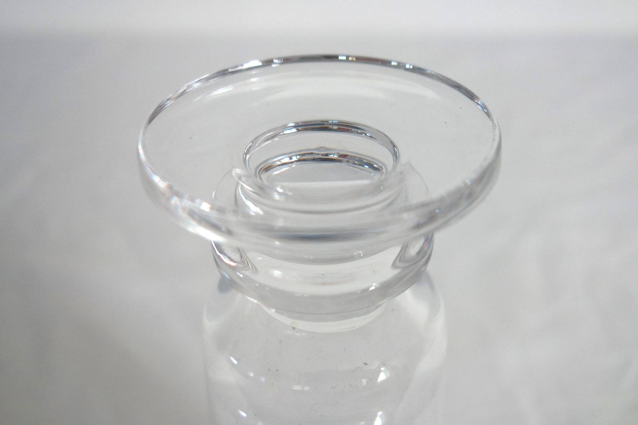 8 vintage Sèvres crystal champagne glasses, 1970s