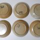 6 Vintage Village Stoneware Soup Plates