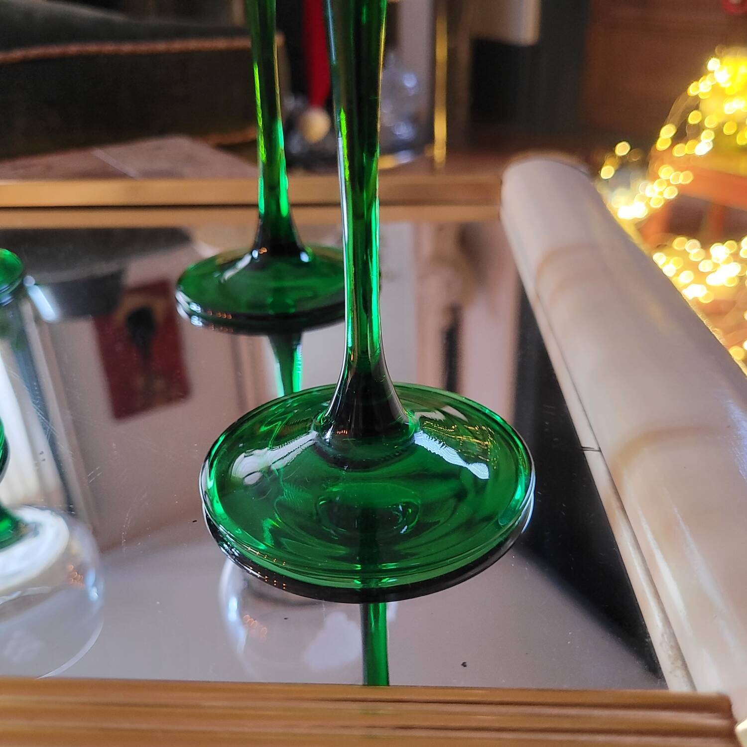 ​Suite de 6 verres Roemer à calice ciselé - Circa 1970