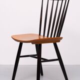 Set of 4 spindle back dining chairs 1960s holland
