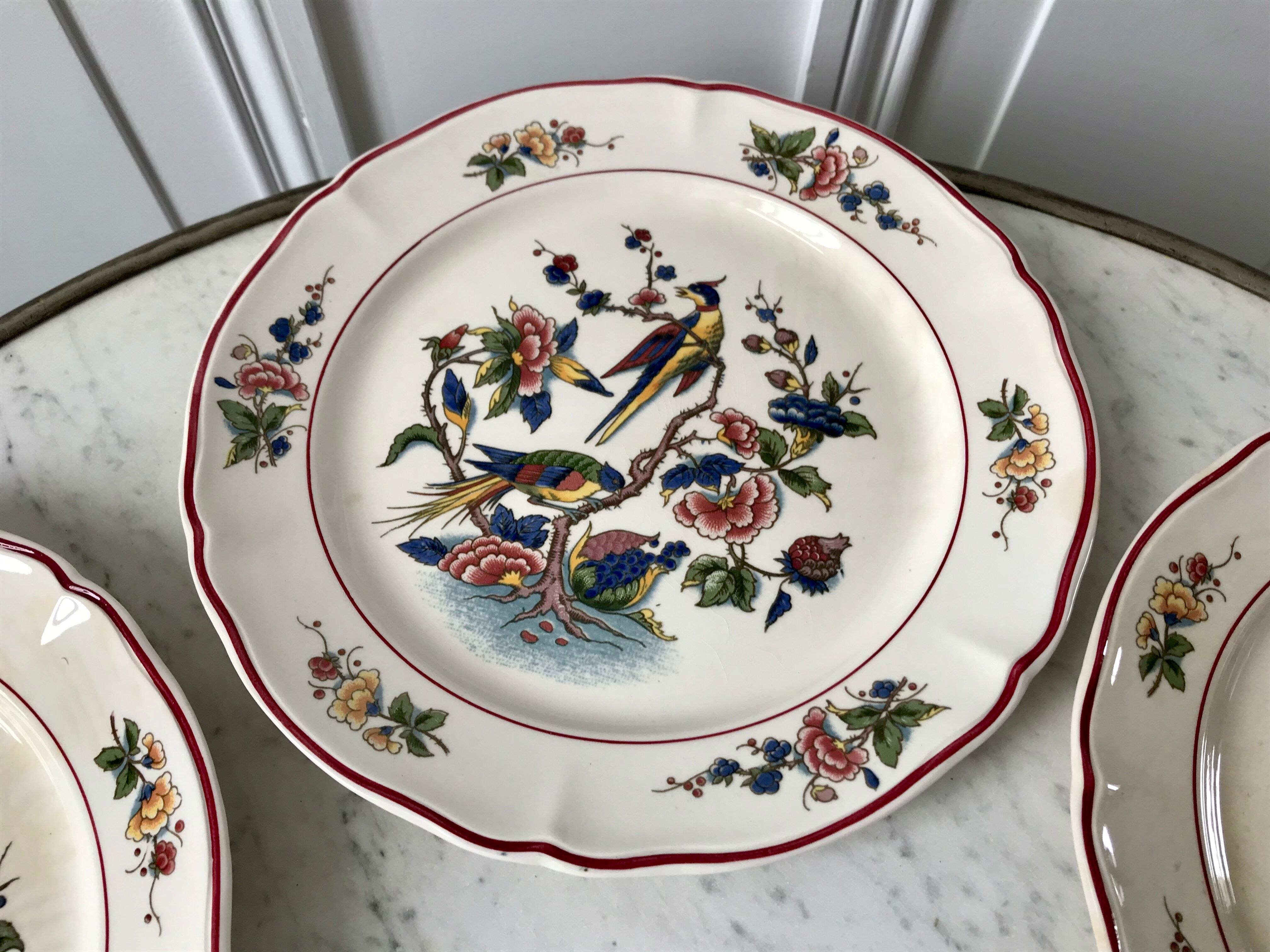 Set of 5 dessert plates Villeroy & Boch model Phoenix 50s-60s