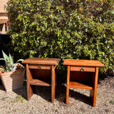 Brutalist bedside tables