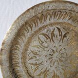 Moroccan copper/brass engraved serving tray