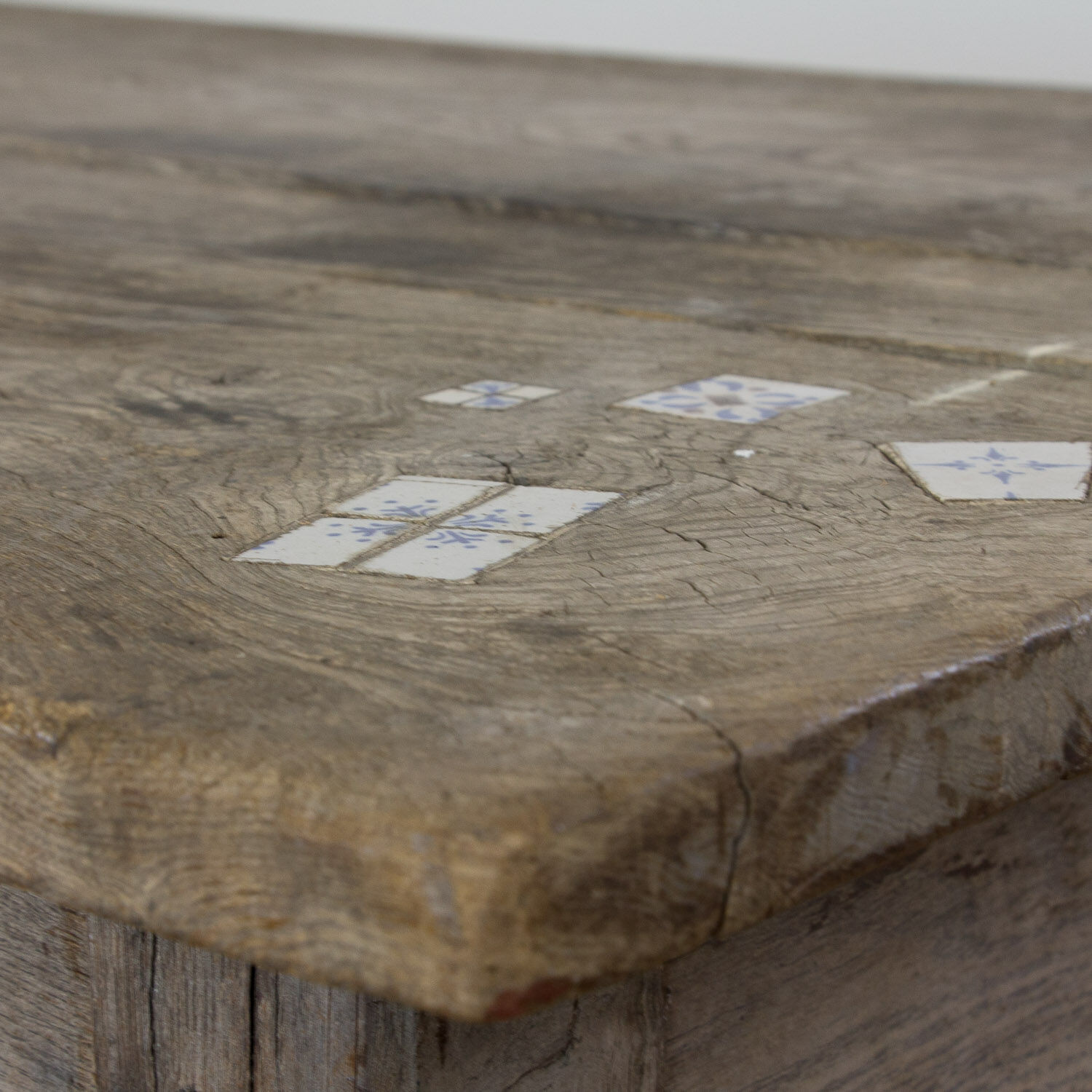 Rustic Farmhouse table with tiles