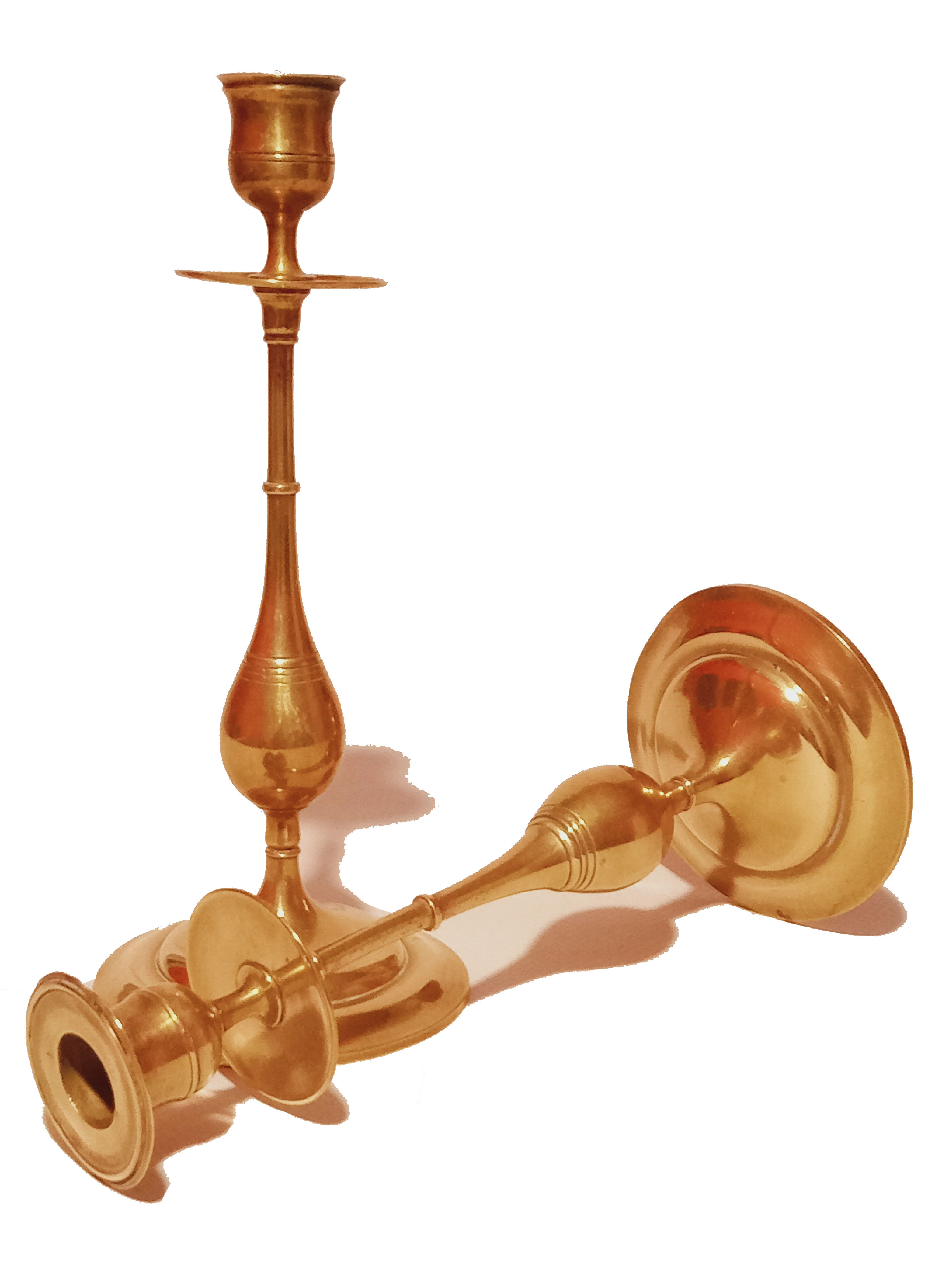 Brass candle holders