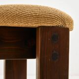 Chaise en pin hongrois par Mária Szedleczky, Set de 6