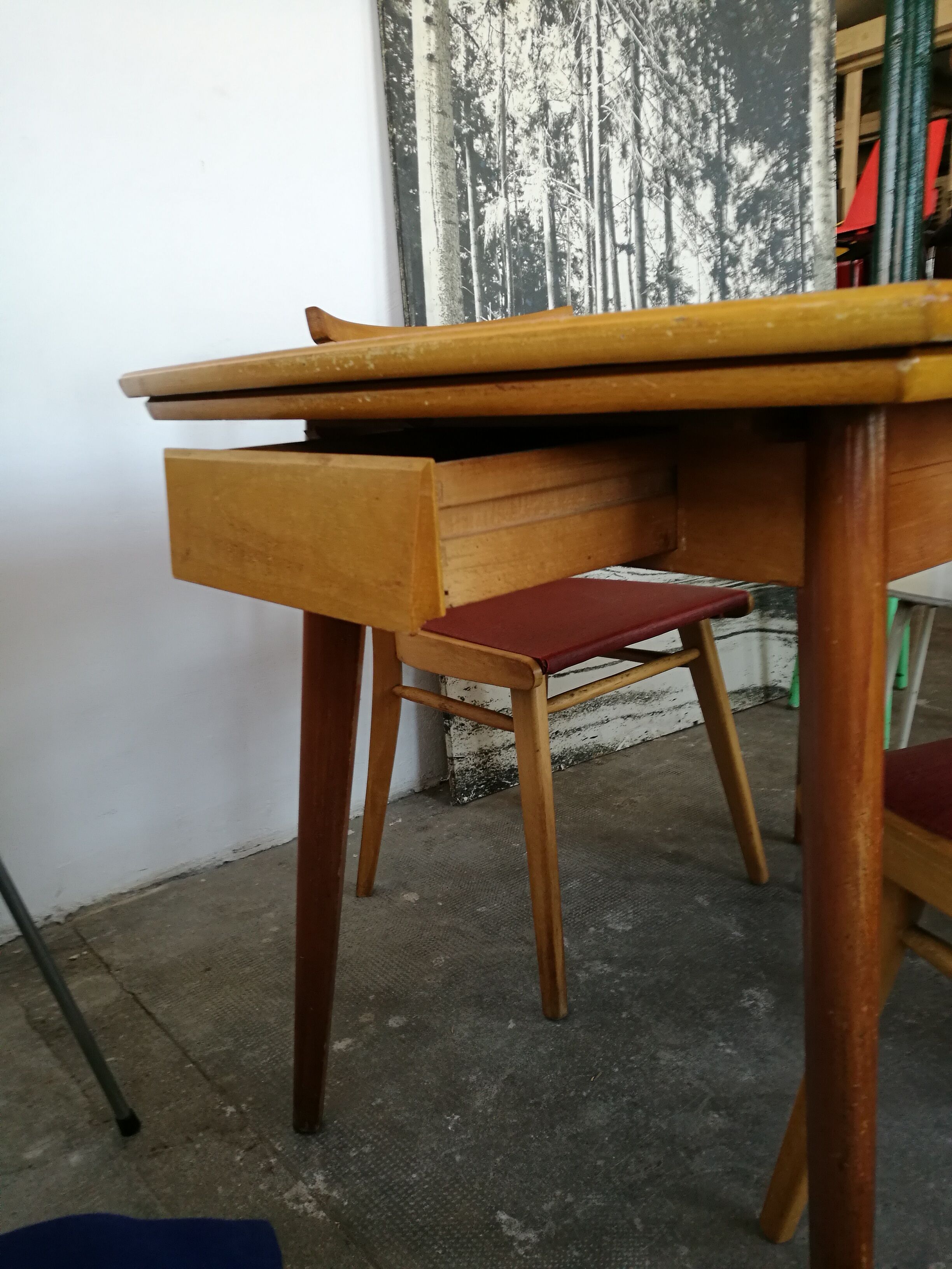 Vintage table foot compass, with extensions