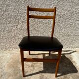 Set of 4 Scandinavian style teak chairs