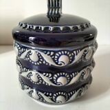 Blue glazed stoneware pot RM Stein – Reinhold Merkelbach, 1960s