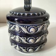 Pot en grès émaillé bleu RM Stein – Reinhold Merkelbach, années 60