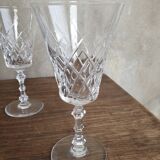 set of 7 crystal glasses
