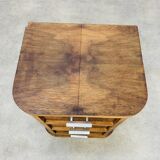 Art Deco bedside table, wood, end table