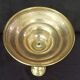 Chiseled gilded metal candlesticks