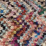 Tapis marocain  boucherouite  100x220 cm