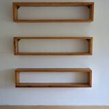 Étagères Murales en Pin par Ate Van Apeldoorn pour Houtwerk Hattem, 1970s, Set de 3