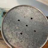 Pair of vintage design metal and glass wall lights