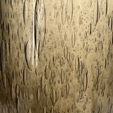 Large smoked and blown glass vase, Verrerie de Bendor 1950