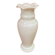 Old White Opaline Soliflore Vase Vintage Corolla Neck