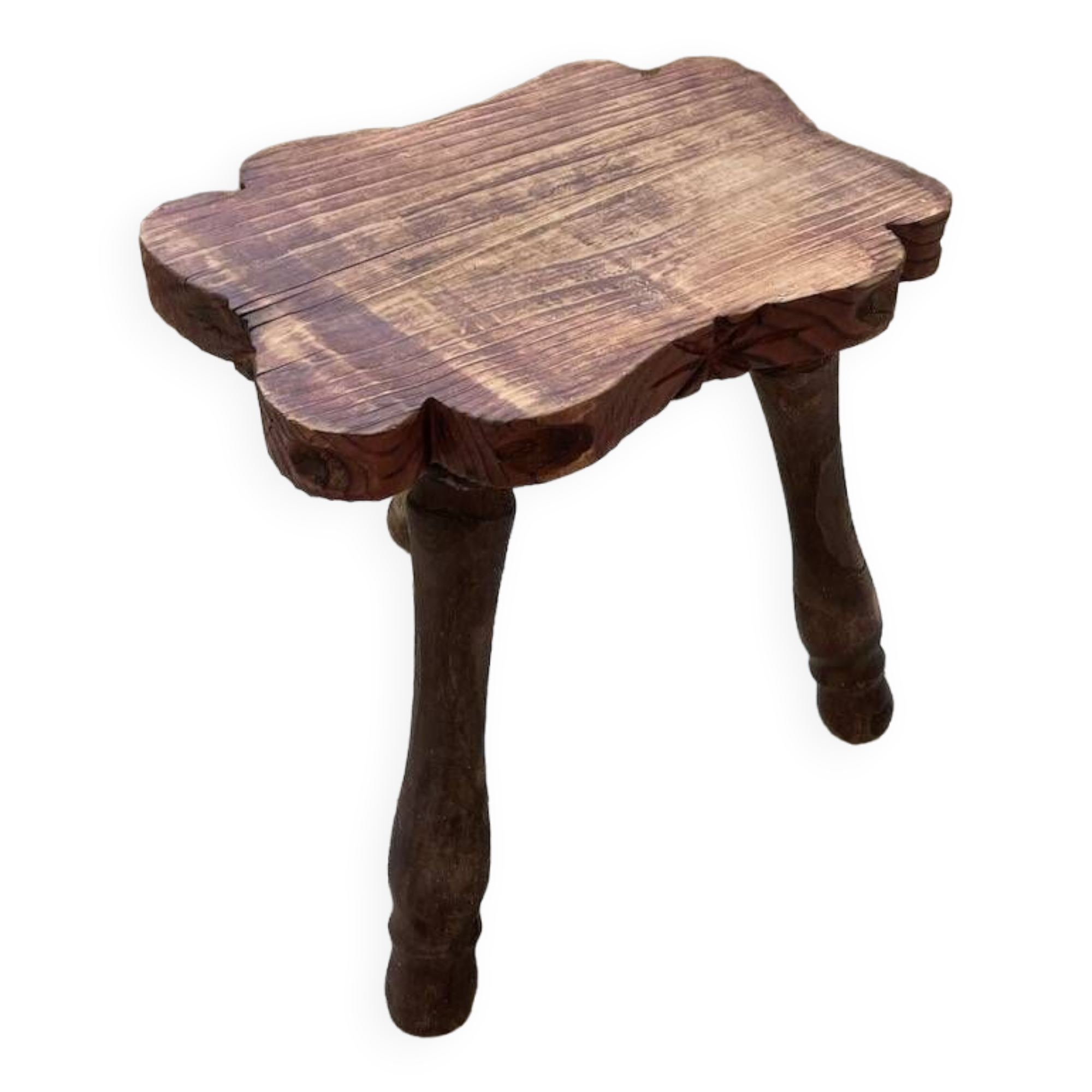 Handcrafted tripod stool