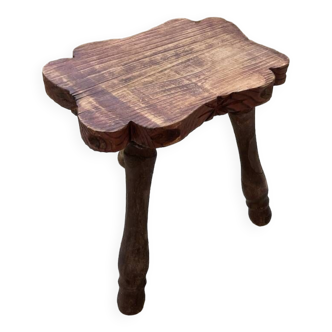 Tabouret tripode artisanal