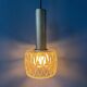 Mid-century crystal glass pendant lamp