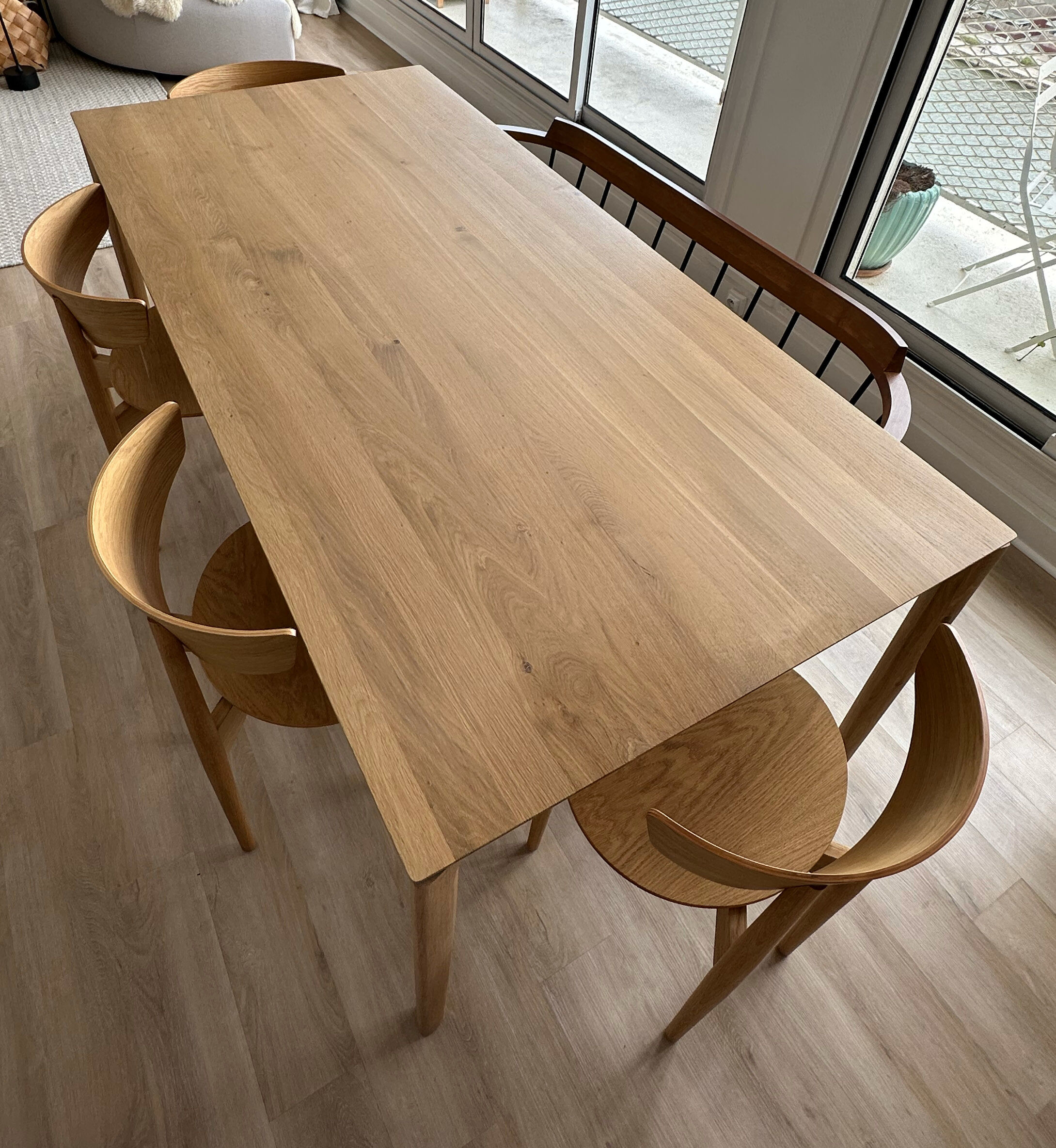 Table à manger bok / chêne massif ethnicraft Selency