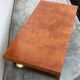 Vintage art deco coffee table with pretty metal leg