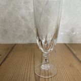 Set of 4 antique crystal flutes